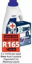 Omo - Auto Laundry Capsules/1,5 Washing Liquid