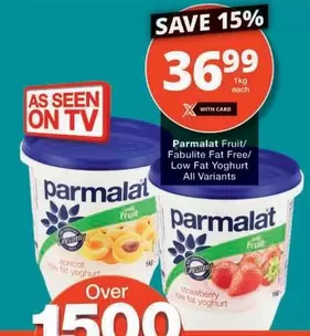 Parmalat - Fruit/ Fabulite Fat Free/ Low Fat Yoghurt