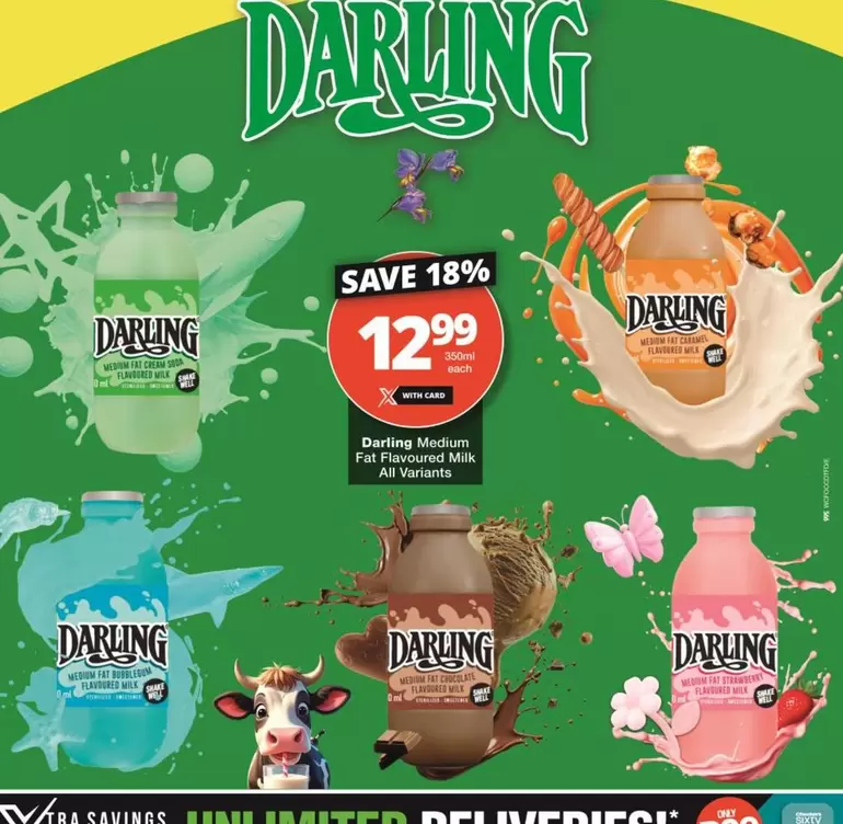 Darling - Medium Fat Flavoured Milk All Variants