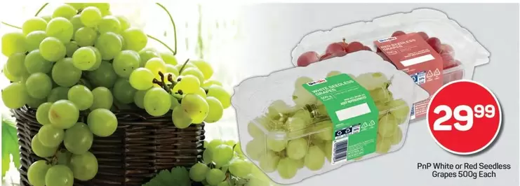 PnP White or Red Seedless Grapes