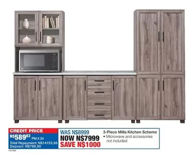 Total - 3-Piece Milla Kitchen Scheme