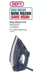Defy - Grey Steam Iron SI2322CX