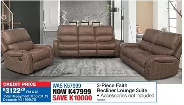 Total - Faith Recliner Lounge Suite
