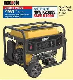 Total - Dual Fuel Generator