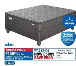 Edblo - Chillon Pillow-Top Base Set