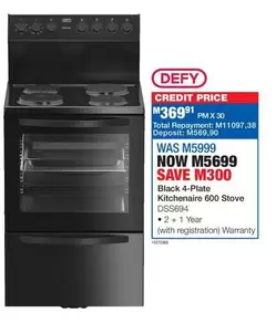 Defy - Kitchenaire 600 Stove DSS694