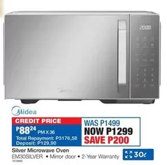 Total - Silver Microwave Oven EM30SILVER