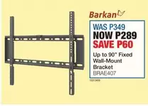Up to 90" Fixed Wall-Mount Bracket BRAE407