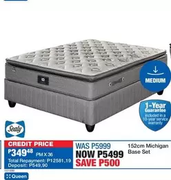 Sealy - 152cm Michigan Base Set