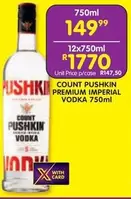 Pushkin - PREMIUM IMPERIAL VODKA