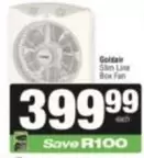 Goldair - Slim Line Box Fan