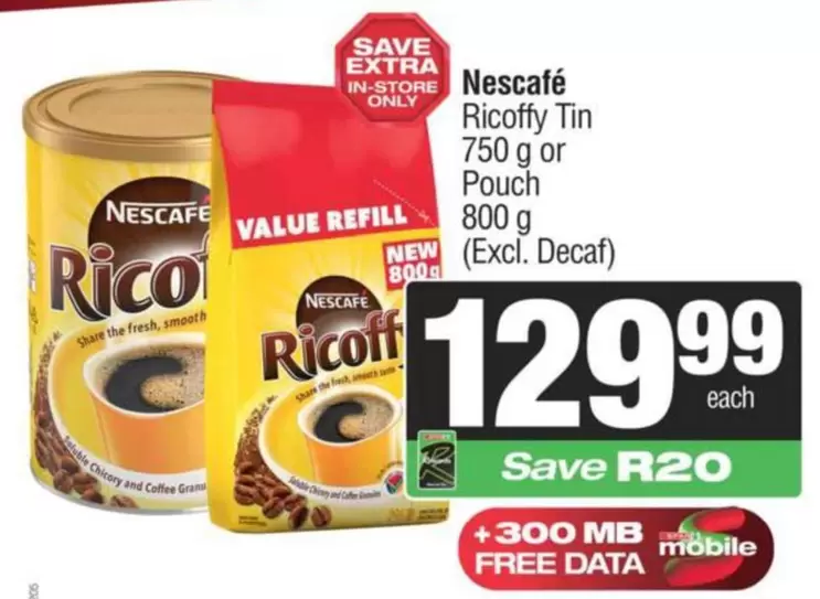 Nescafé - Ricoffy Tin