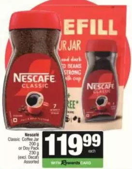 Nescafé - Classic Coffee Jar or Doy Pack