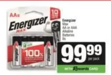 Energizer - Max AA or AAA Alkaline Batteries