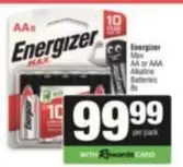 Energizer - Max AA or AAA Alkaline Batteries