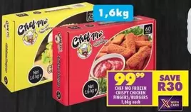 Chef - FROZEN CRISPY CHICKEN FINGERS/BURGERS