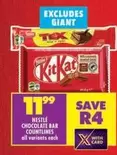 Nestlé - CHOCOLATE BAR COUNTLINES