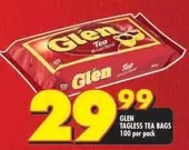 Glen - Tagless Tea Bags