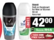 shield - Roll on Deodorant