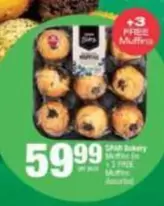 Spar - Muffins 6s + 3 Free