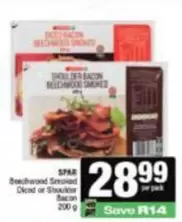 Spar - Beechwood Sreaked Diced or Shoulder Bacon