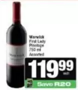 Warwick - First Lady Pinotage
