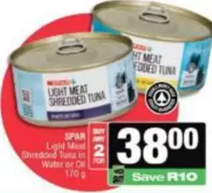 Spar - Light Meat Shredded Tuna