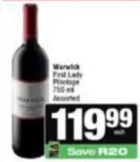 Warwick - First Lady Pinotage
