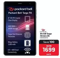 Packard Bell - Targa F8 4G LTE