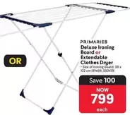 Deluxe -  Ironing Board or Extendable Clothes Dryer