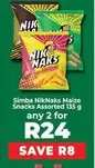 Simba - NikNaks Maize Snacks Assorted 135 g