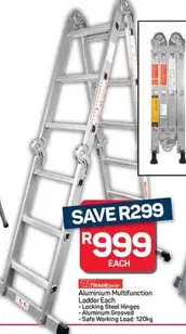 Aluminium Multifunction Ladder Each