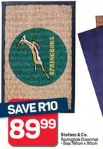 Springbok Doormat