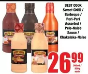 Sweet Chilli / Barbeque / Peri-Peri Assorted / Pele-Naise Sauce / Chakalaka-Naise