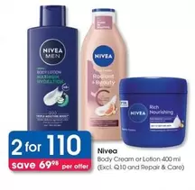 Nivea - Body Cream or Lotion 400 ml