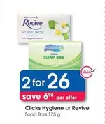 clicks - Hygiene or Revive Soap Bars