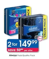 Always - Pads Quattro Pack