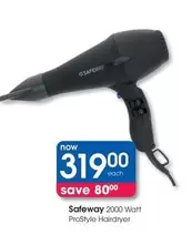 Safeway - 2000 Watt ProStyle Hairdryer