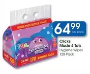clicks - Made 4 Tots Hygiene Wipes