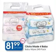 clicks - Made 4 Baby Baby Wipes