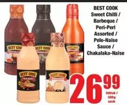 Sweet Chilli / Barbeque / Peri-Peri Assorted / Pele-Naise Sauce / Chakalaka-Naise