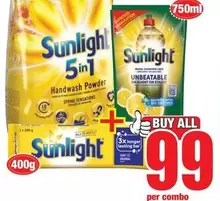 Sunlight - Handwash Powder, Dishwashing Liquid, Soap Bar