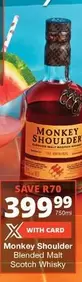 Monkey Shoulder -  Blended Malt Scotch Whisky