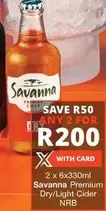 Savanna - Premium Dry/Light Cider