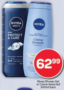 Nivea - Shower Gel or Creme Assorted