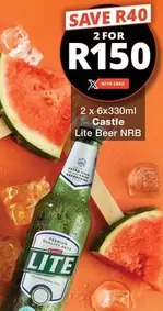 CASTLE - Castle Lite Beer NRB