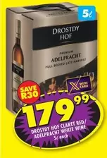 Drostdy Hof - HOF Claret Red/ ADELPRACHT White Wine