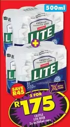CASTLE - LITE BEER