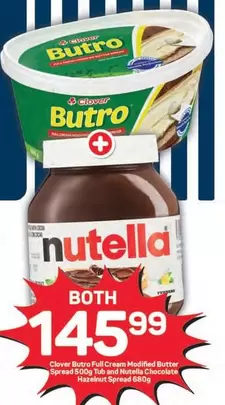 Butro - Full Cream Modified Butter Spread & Hazelnut Chocolate Spread