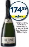 Brut - ,  Rosé, Noble Nectar or Nectar Rosé Cap Classique